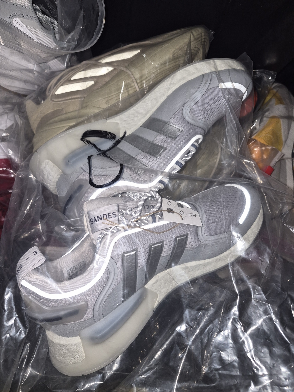 adidas Men's Gray and White Sneakers